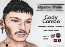 [Hipster Style] Cody COMBO BLACK  (Wear Me)