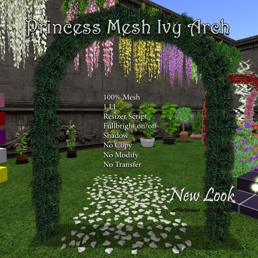 Princess Mesh Ivy Arch - 1 LI with Resizer 