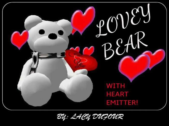 !!EW!! Lovey Bear with heart emitter-BOXED