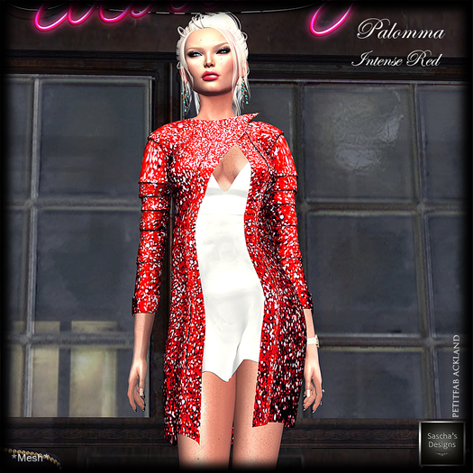 SAS - Palomma Intense Red Dress (Mesh)