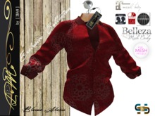 [ IBAN ] //005a MESH ALEXIS BLOUSE RED