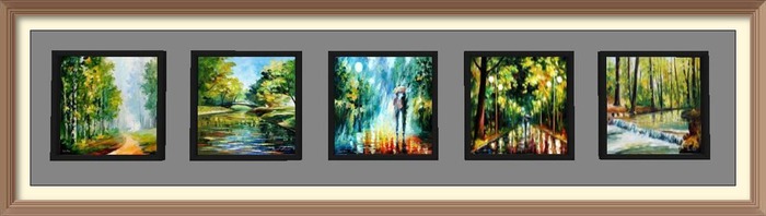 [FCD Art] Tree Seasons Pentaptych - Spring