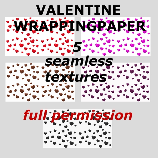 Valentine wrappingpaper textures