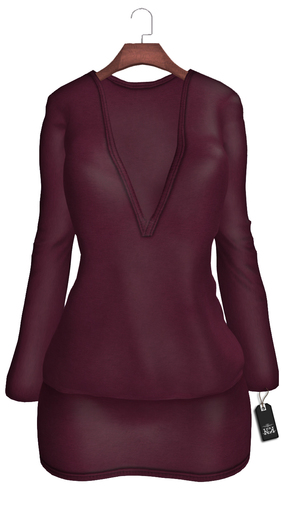 :::KC::: Edna Dress // Burgundy