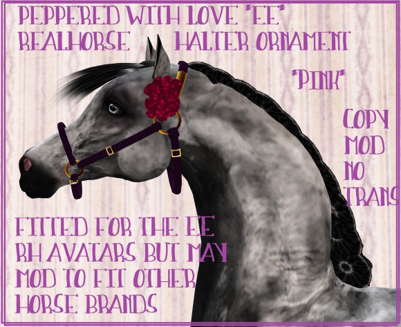 *PWL* RH Halter/Hair Ornament *pink*