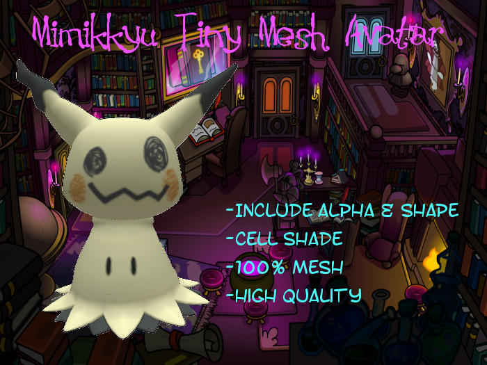 *CUTE AND SHY GHOST MESH AVATAR ( MIMIKYU)