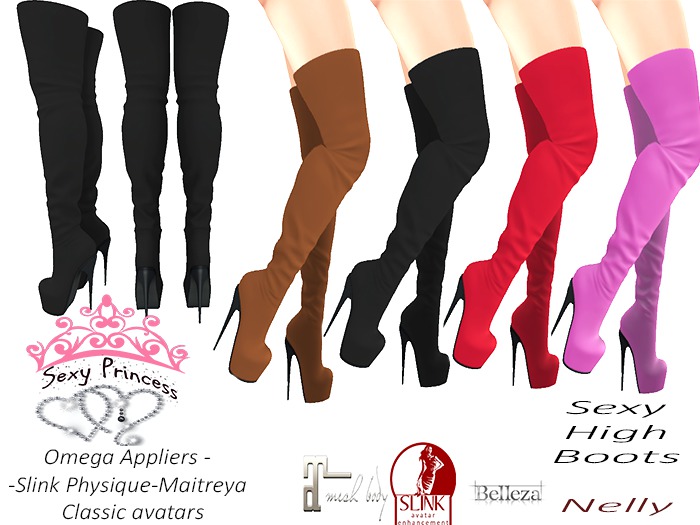 Nelly *Sexy Princess * Black Boots