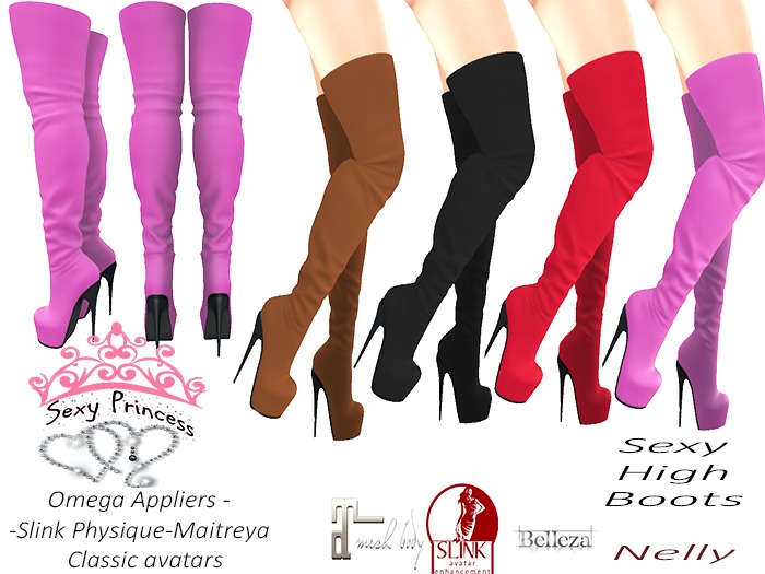 Nelly *Sexy Princess* Pink Boots