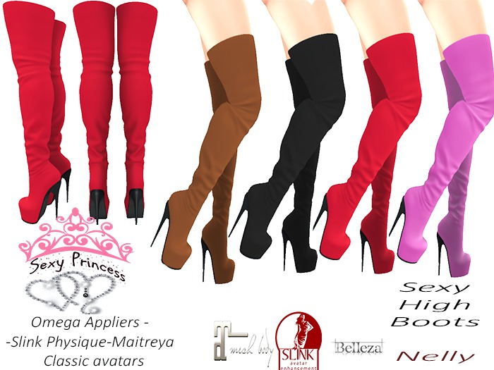 Nelly *Sexy Princess* Red Boots