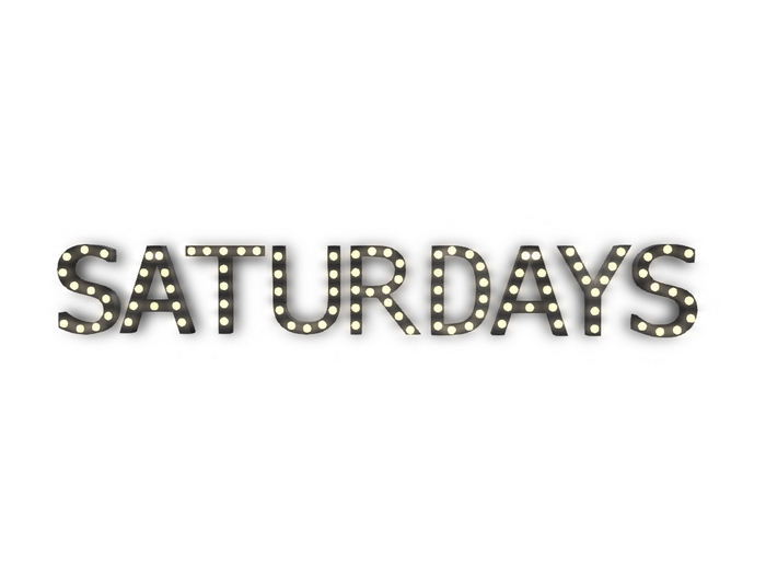 [Px] "SATURDAYS" Illuminated Light Bulbs Sign