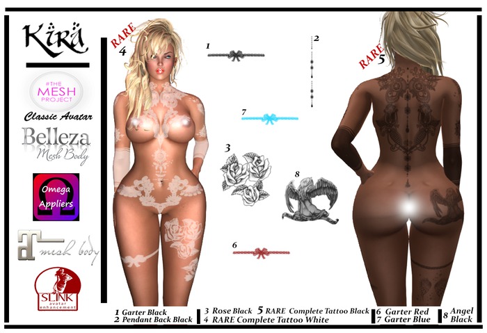 KIRA TATTOO RIU'BLACK  RARE