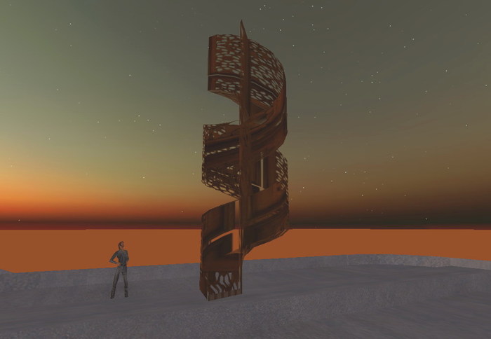 Wood Spiral Staircase 