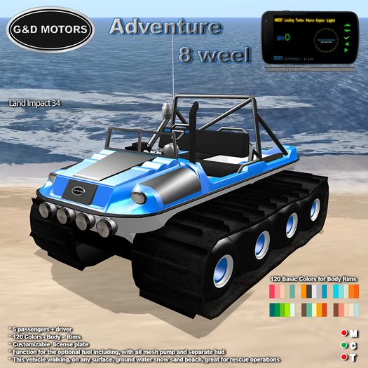 G&D MOTORS Adventure 8 weel