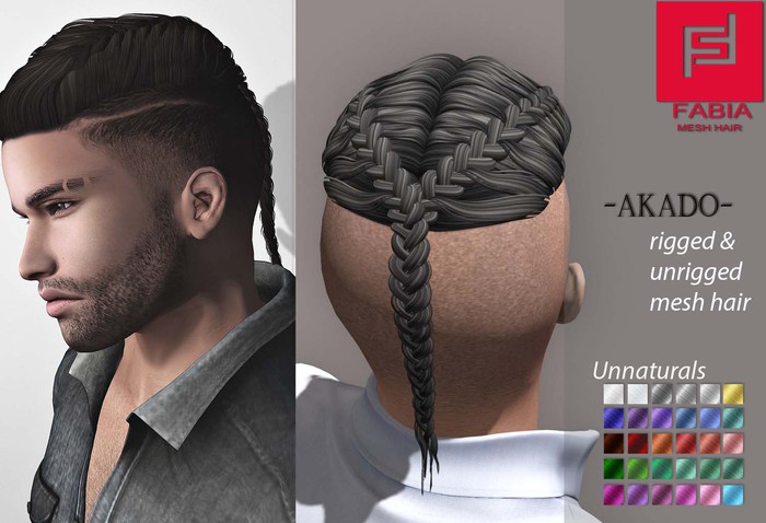 -FABIA- Mesh Hair  < Akado> Unnaturals Tones
