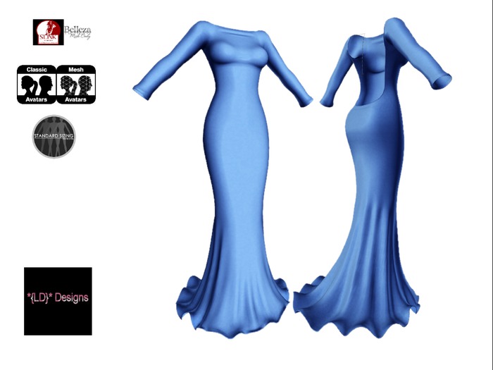 *{LD}* Jordan Gown - Royal Blue