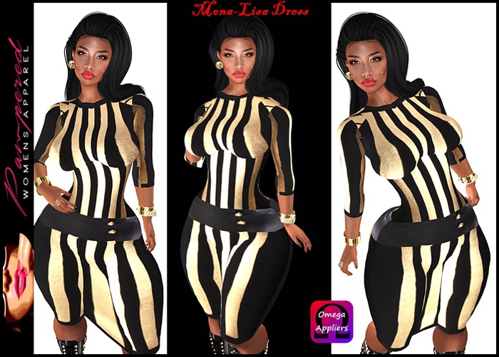 Mona-Lisa Dress- Omega Applier Included