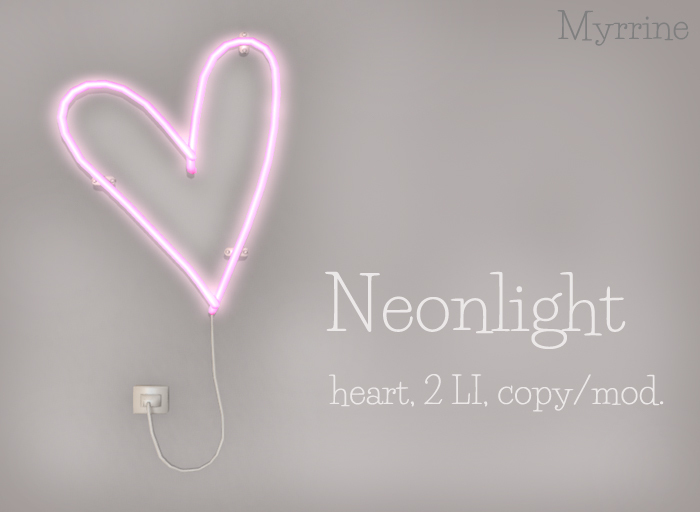 Neon light - heart (boxed)