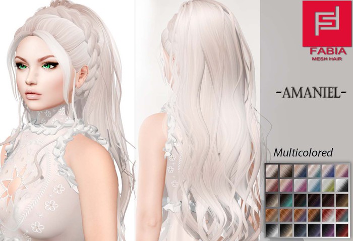 -FABIA- Mesh Hair  <Amaniel> Multicolored Tones