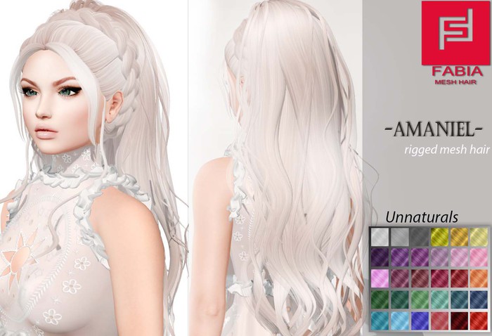 -FABIA- Mesh Hair  < Amaniel> Unnaturals Tones