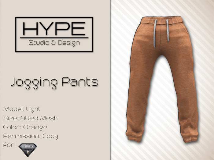 [ HYPE ] Jogging Pants Light Orange