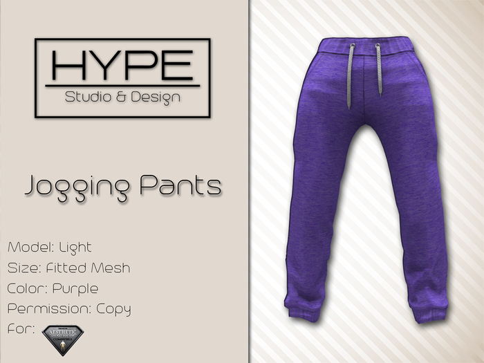[ HYPE ] Jogging Pants Light Purple