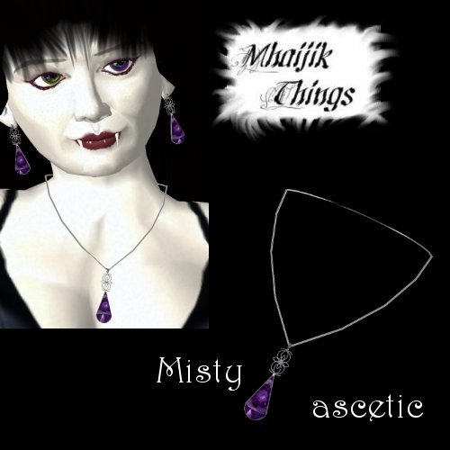 Misty Purple Sapphire Pendant - Simple