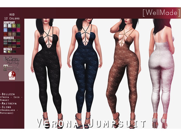 [WellMade] Verona Jumpsuit - HUD 12 Colors
