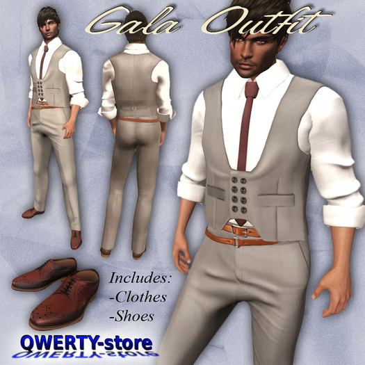 QWERTY-store Dress elegant man
