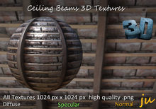JU Ceiling Beams 3D Textures Full Perm