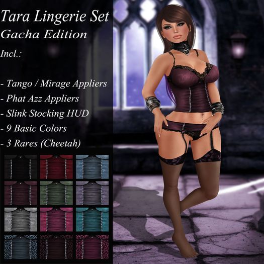 { BoobieLicious }_Tara Lingerie Set_Cheetah Blue RARE