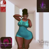 {LB}Never Perfect Rumper Blue(Omega,Belleza,Brazilia,Baby Bump)