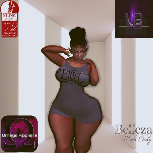 {LB}Never Perfect Rumper Gray(Omega,Belleza,Brazilia,Baby Bump)