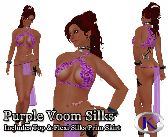 Purple Voom Silk Set
