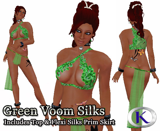 Green Voom Silk Set