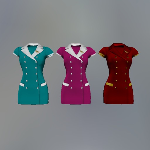 Air Hostess Fitmesh Uniform (Fatpack)