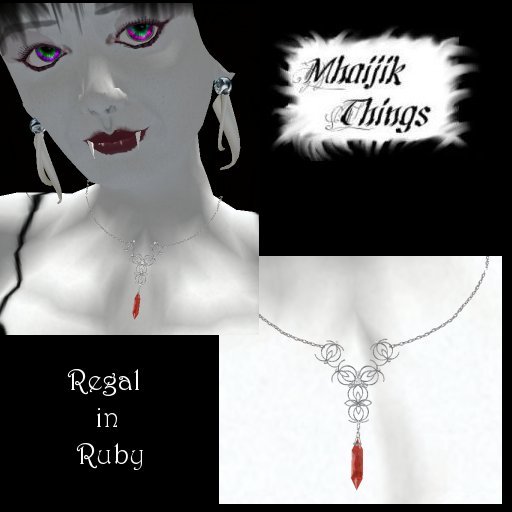 Regal Filigris with Diamonds and Ruby