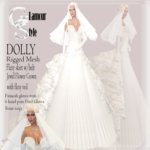 ! GS - DOLLY BRIDAL DRESS
