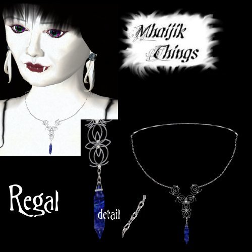 Regal Filigris with Diamonds and Blue Sapphire