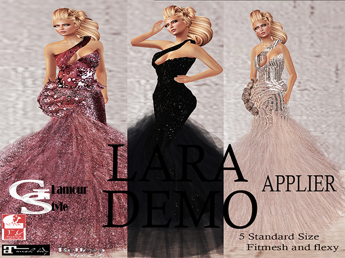 ! GS - LARA MESH DEMO GOWN DRESS