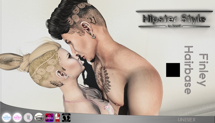 [Hipster Style] Finley Hairbase BLACK  (Wear Me)