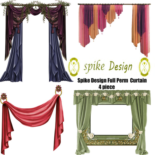 Spike Design Full Perm  Curtain 2