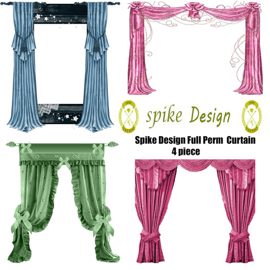 Spike Design Full Perm  Curtain 3