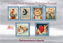.Princess Stuff. [Vintage Valentine Frames] SET BLUE