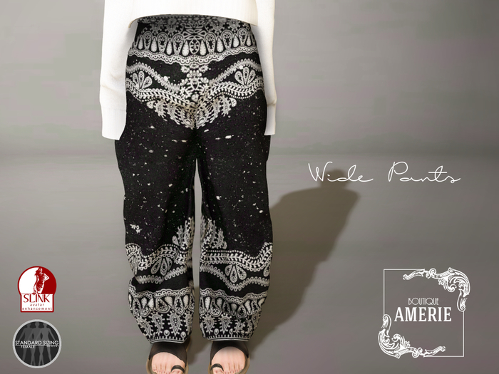 AMERIE M - Wide pants(Pat01)