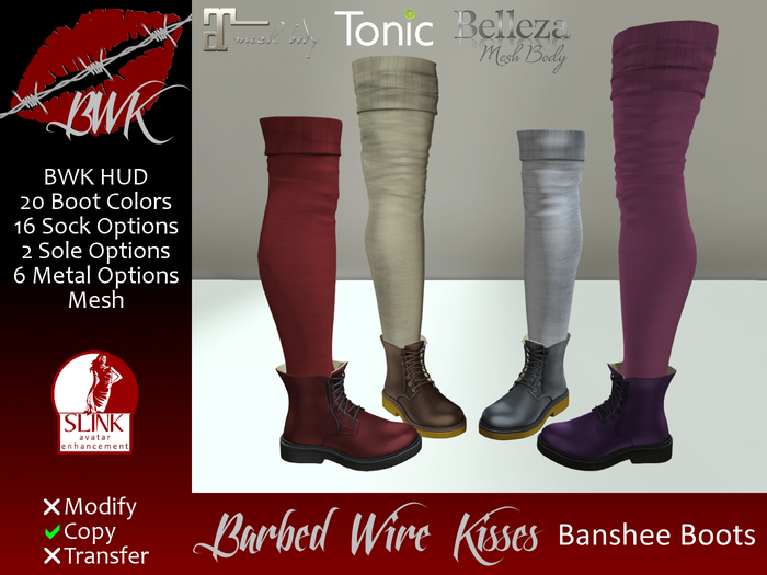 {BWK} Mesh Banshee Boots (Boxed)