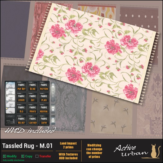 [A-U] Deco :: Tassled Rug - M.01