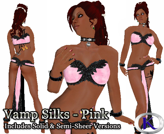 Vamp Silks - Pink Set