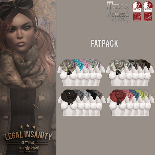 Legal Insanity - Lara scarfs FATPACK