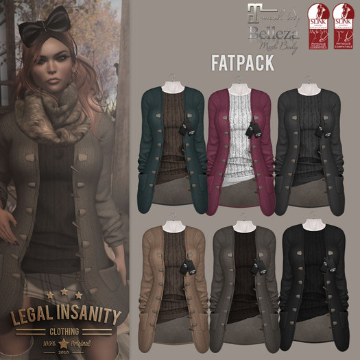 Legal Insanity - Carly sweater jacket FATPACK