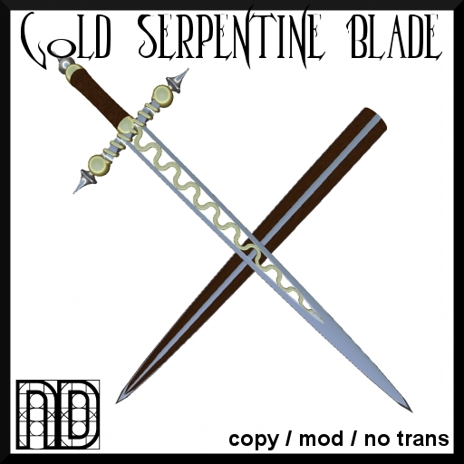 Gold Serpentine Sword